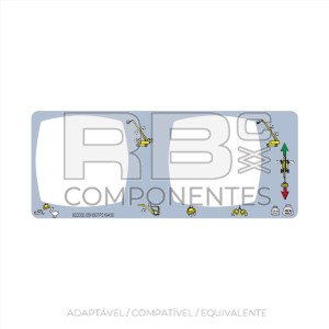 ADESIVO FUNCAO SUP. CENTRAL- JOYSTICK  HL-43TPX