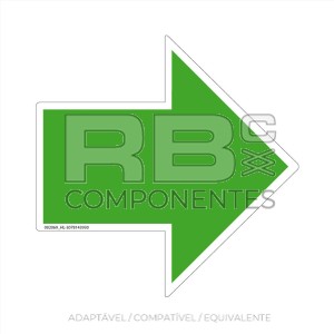 ADESIVO  SENTIDO TRAÇÃO SETA VERDE BIG