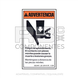 ADESIVO ADAPTAVEL REF GE 28161 122B