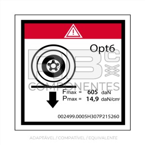 ADESIVO CARGA MAX EM UMA RODA  100X100MM