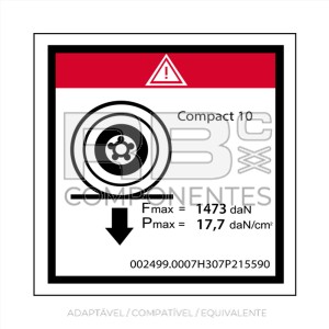 ADESIVO CARGA MAX EM UMA RODA  100X100MM