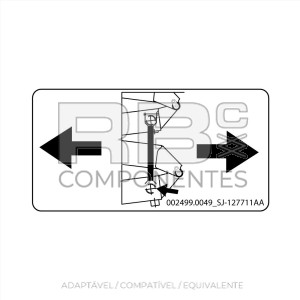 ADESIVO COMPATÍVEL REF. SJ 127711AA