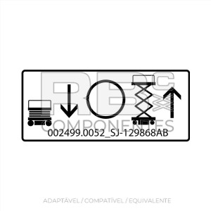 ADESIVO COMPATÍVEL REF. SJ 129868AB
