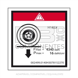 ADESIVO CARGA MAX EM UMA RODA+ CARGA NOMINAL HL18SX