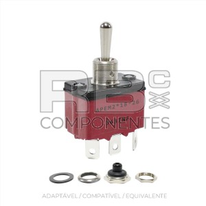 SWITCHES 3 POSIÇÕES DE RETORNO CENTRAL (3F)
