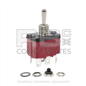 SWITCHES 3 POSIÇÕES DE RETORNO CENTRAL (6F)