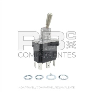SWITCHES 2 POSIÇÕES DE RETORNO CENTRAL (6F) ESTANCO