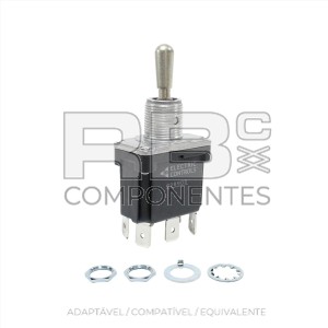 SWITCHES 3 POSIÇÕES DE RETORNO CENTRAL (6F) ESTANCO