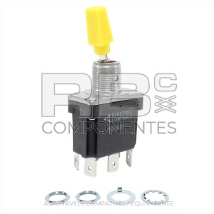SWITCHES 2 POSIÇÕES DE RETORNO CENTRAL (6F) ESTANCO