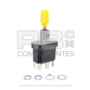 SWITCHES 3 POSIÇÕES DE RETORNO CENTRAL (6F) ESTANCO