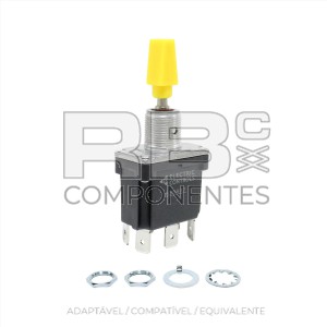 SWITCHES 3 POSIÇÕES FIXAS (6F) LEVA AMARELOO