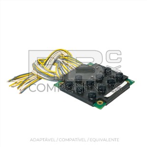 PLACA DE 10 BOTÕES E 6 LED (RESINA)