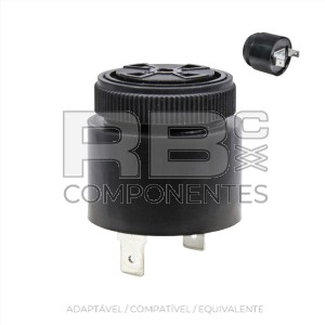 BUZZER CONTÍNUO 80 DECIBELS 12-24 V