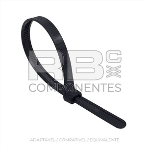 SACO DE ABRAÇADEIRAS PRETAS 100 PCS. 4,8X200MM