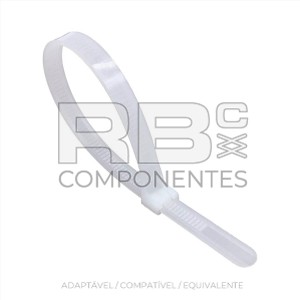 BRIDA 7.8 X 280MM BRANCO (100 UNI)