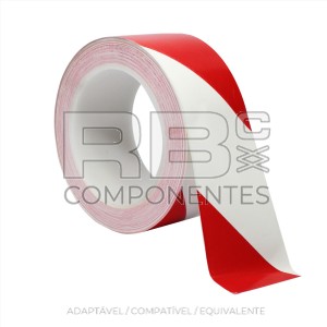 CINTA SEÑALIZACION 1 (VERMELHO / BRANCO) 33MX50mm