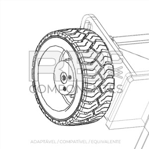 RODA NON MARKING ADAPTAVEL REF 823875
