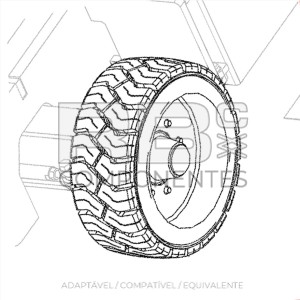 RODA  22X9X17 Z33 ADAPTAVEL  REF 823876