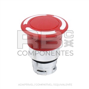 BOTÃO EMERGÊNCIA (APERT E GIRA) ZB2 TELEMECÂNICA