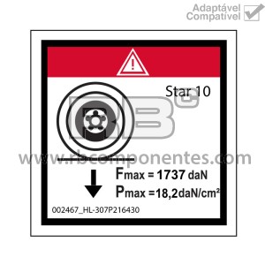 ADESIVO ADAPTAVEL REF HL  307P21643B