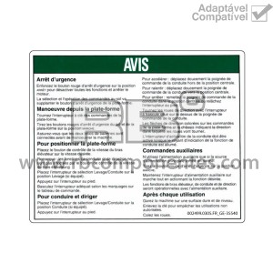ADESIVO COMPATÍVEL REF GE-35540FR
