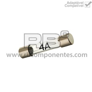 FUSIVEL DE VIDRO 4 AMP 20MM