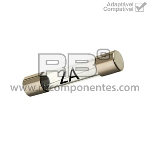 FUSIVEL DE VIDRO 2AMP A 32MM