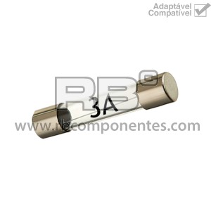 FUSIVEL DE VIDRO 3 AMP A 32MM