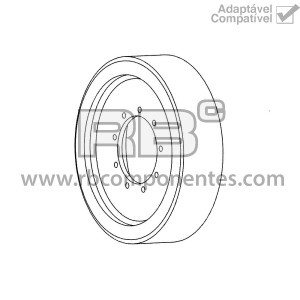 RODA N. M. ADAPT 1001110774 , 22x6x17.75