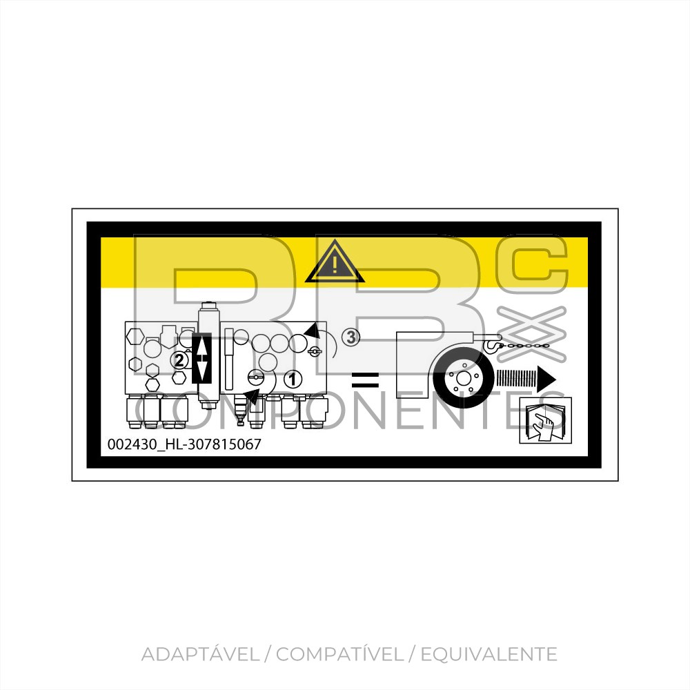 ADESIVO ADAPTAVEL REF  HL  307815067