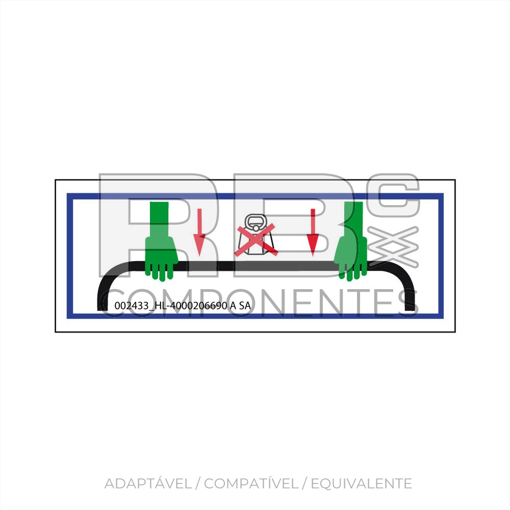 ADESIVO ADAPTAVEL REF HL  4000206690ASA