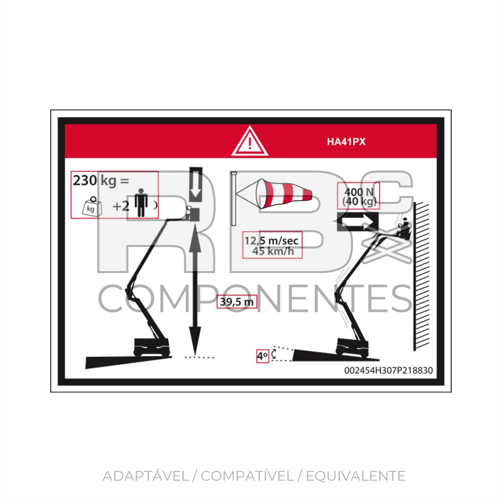 ADESIVO ALTURA DO SOLO Y CARGA 41 PX