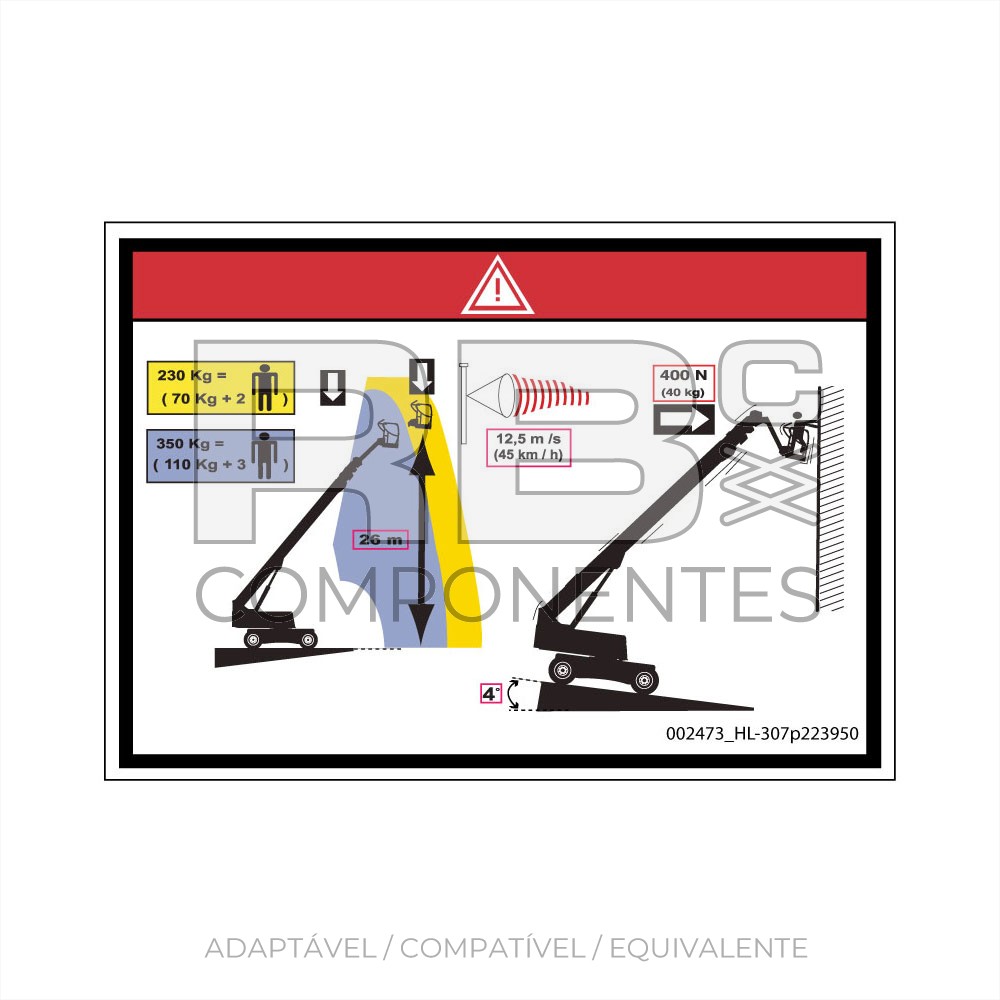 ADESIVO ADAPTAVEL REF 307P223950