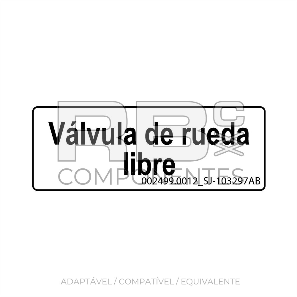 ADESIVO COMPATÍVEL REF. SJ 103297AB