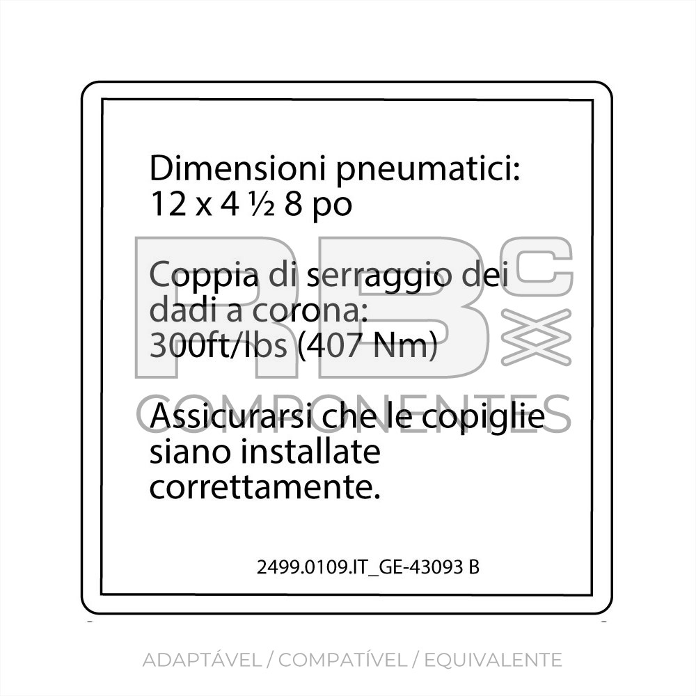 ADESIVO COMPATÍVEL REF. SJ 43093IT B