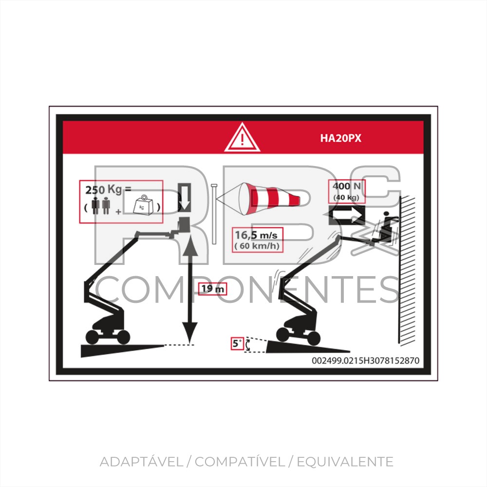 ADESIVO ALTURA DO PISO + CARGA H20PX VELHO
