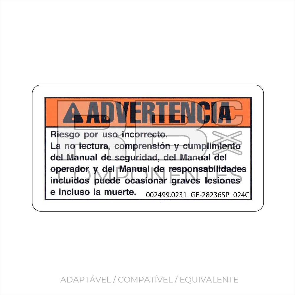 ADHESIVO COMPATIBLE REF GE 28236SP_024C