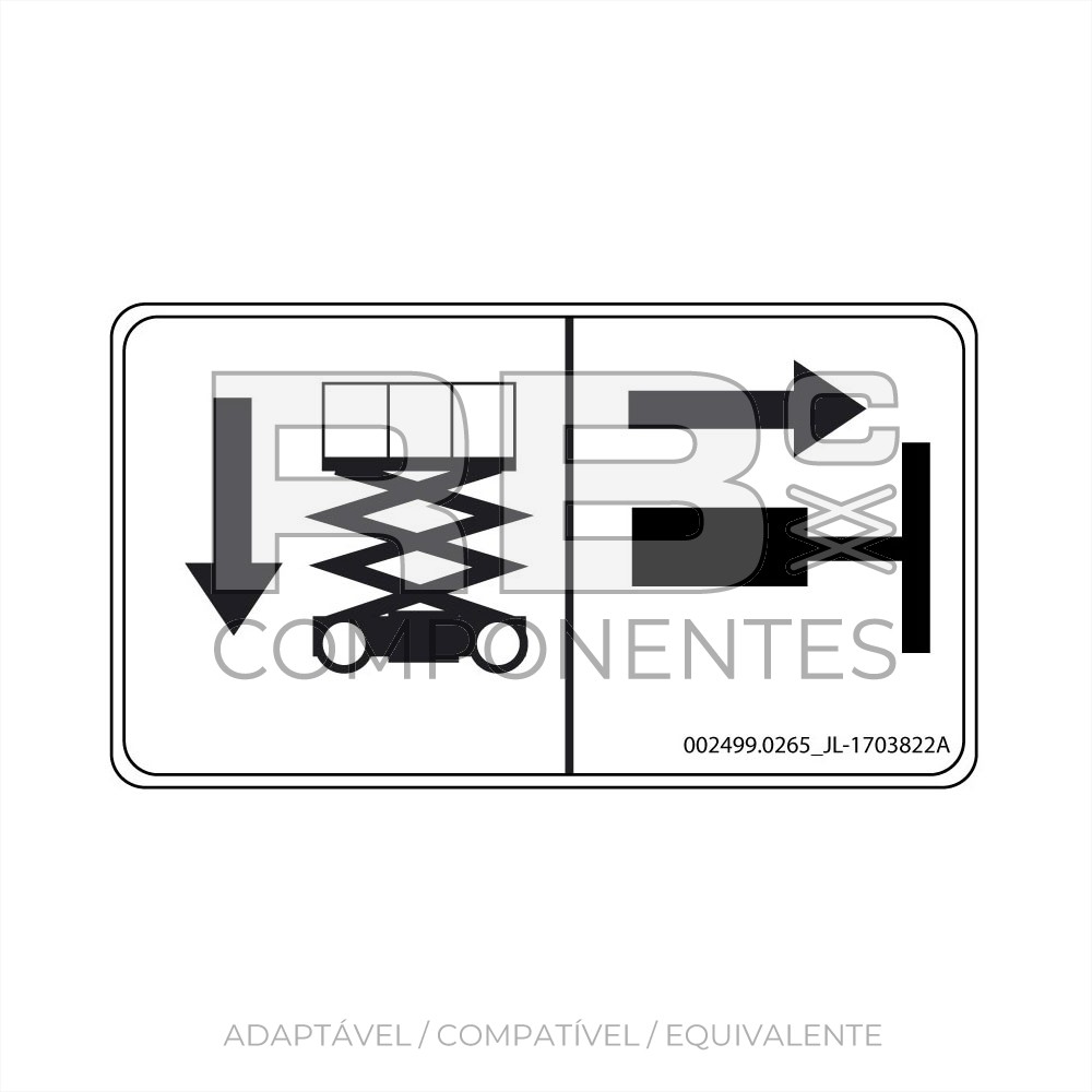 ADESIVO COMPATÍVEL REF HL 1703822A