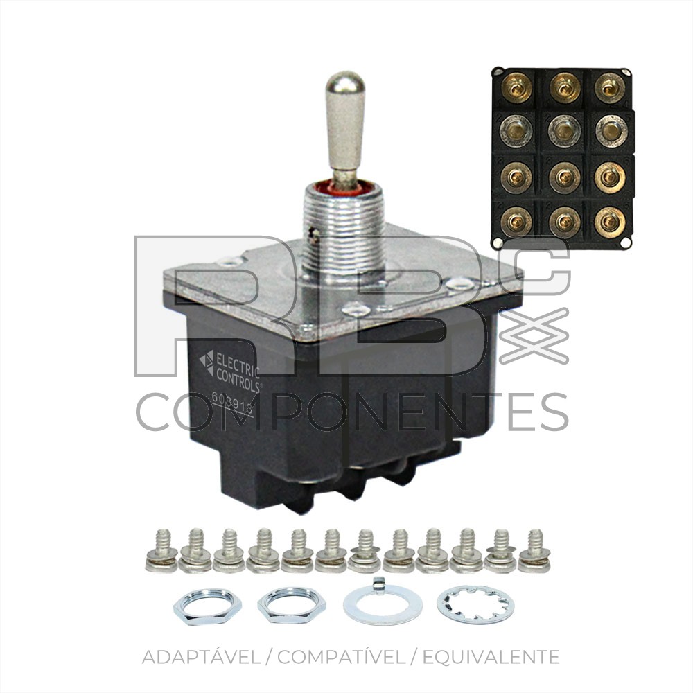 SWITCHES 3 POSIÇÕES FIXAS SJ (12 COTACTOS)