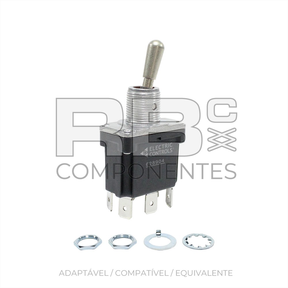 SWITCHES 2 POSIÇÕES DE RETORNO CENTRAL (6F) ESTANCO