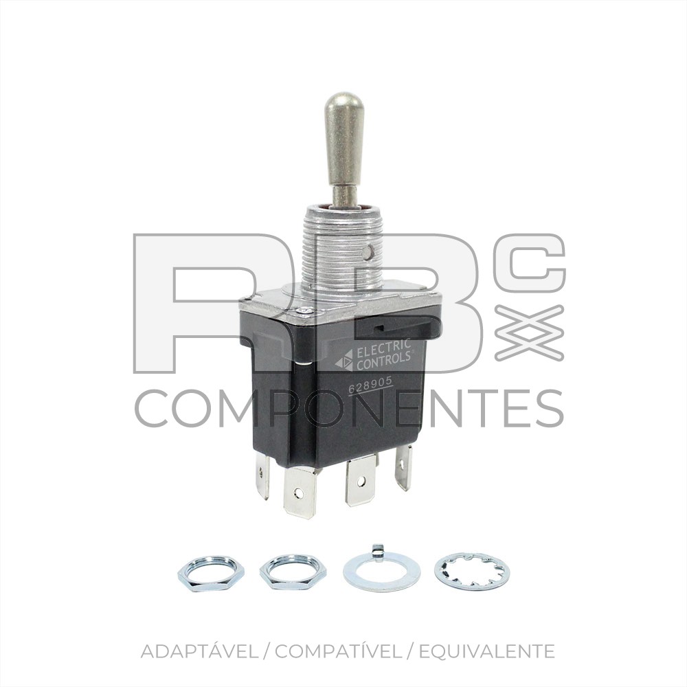 SWITCHES 3 POSIÇÕES DE RETORNO CENTRAL (6F) ESTANCO