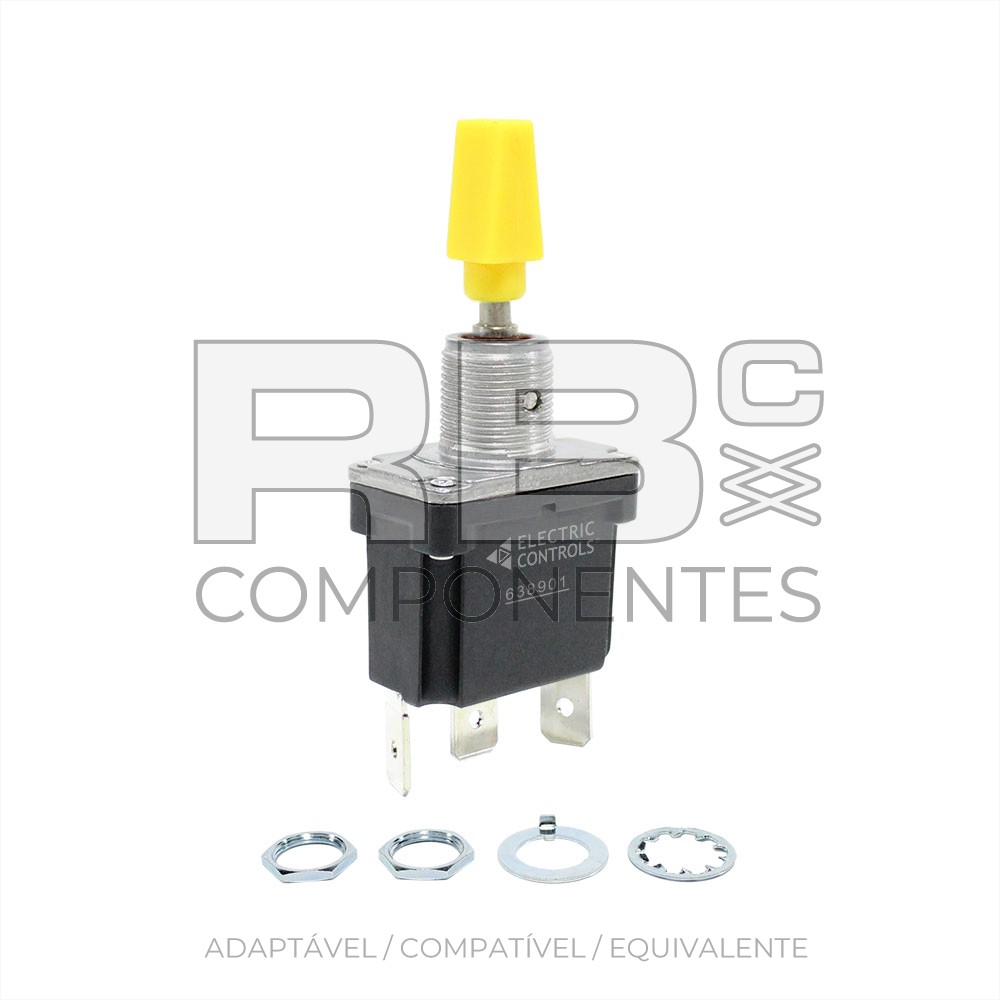 SWITCHES 3 POSIÇÕES DE RETORNO CENTRAL (3F) ESTANCO