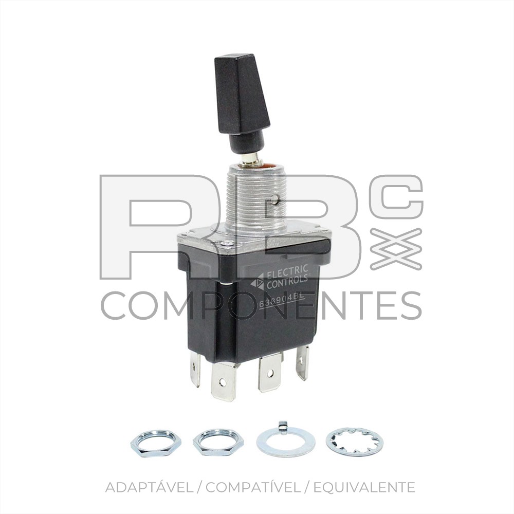 SWITCHES 2 POSIÇÕES DE RETORNO CENTRAL (6F) ESTANCO