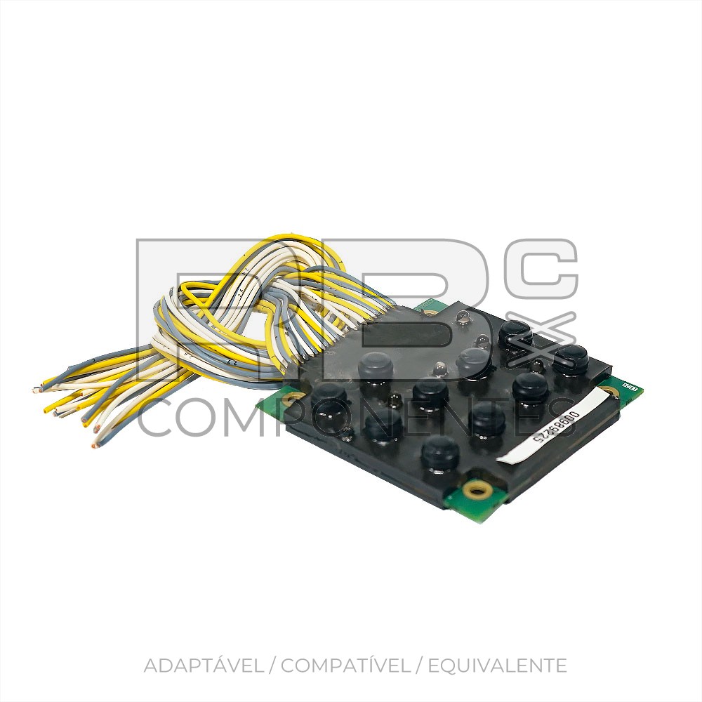PLACA DE 10 BOTÕES E 6 LED (RESINA)