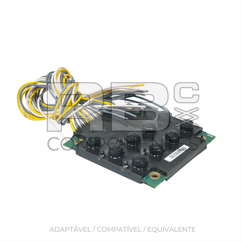 PLACA DE 9 BOTÕES E 5 LED (RESINA)