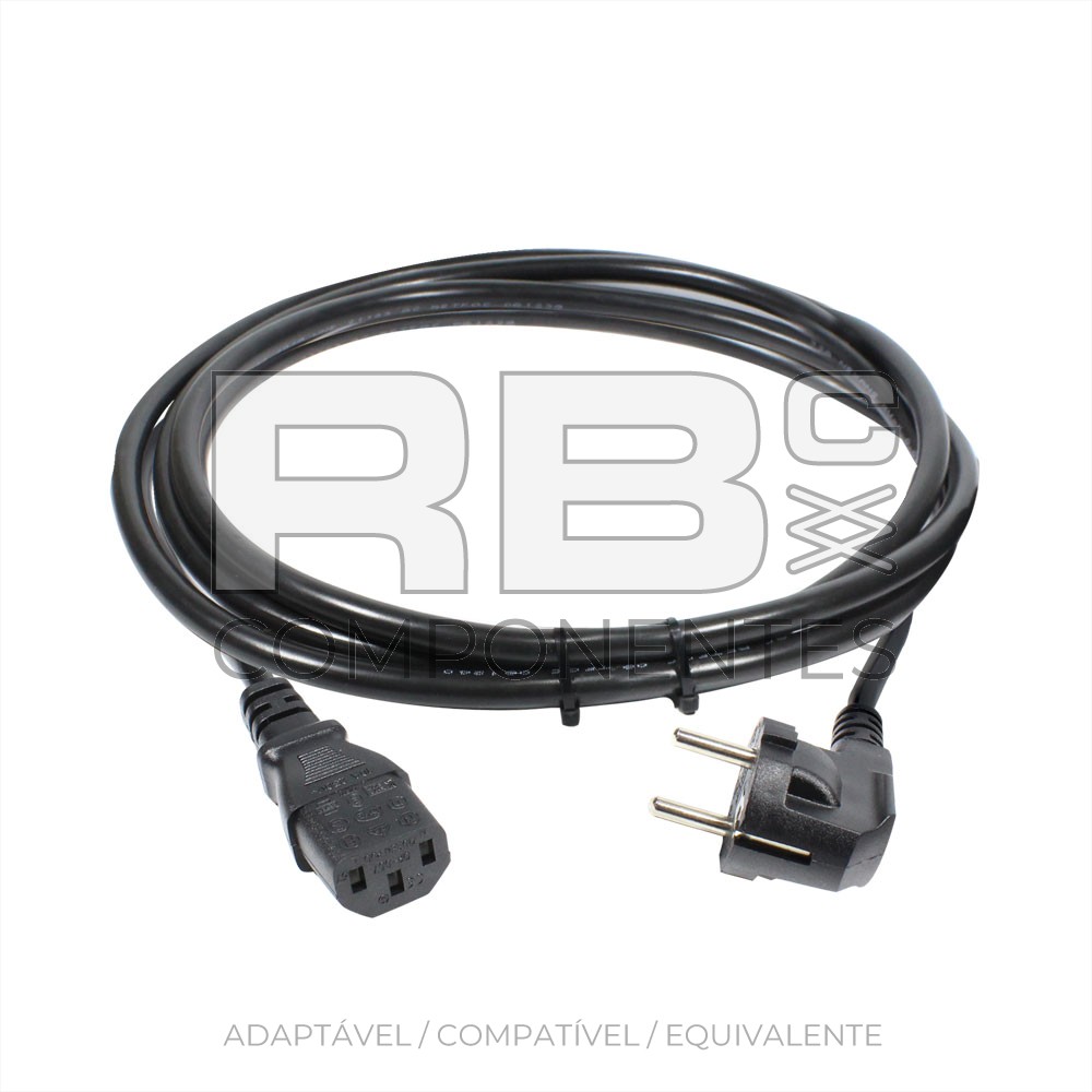 CABO ALIMENTACION CARGADOR ( LONGO 2 MTS )