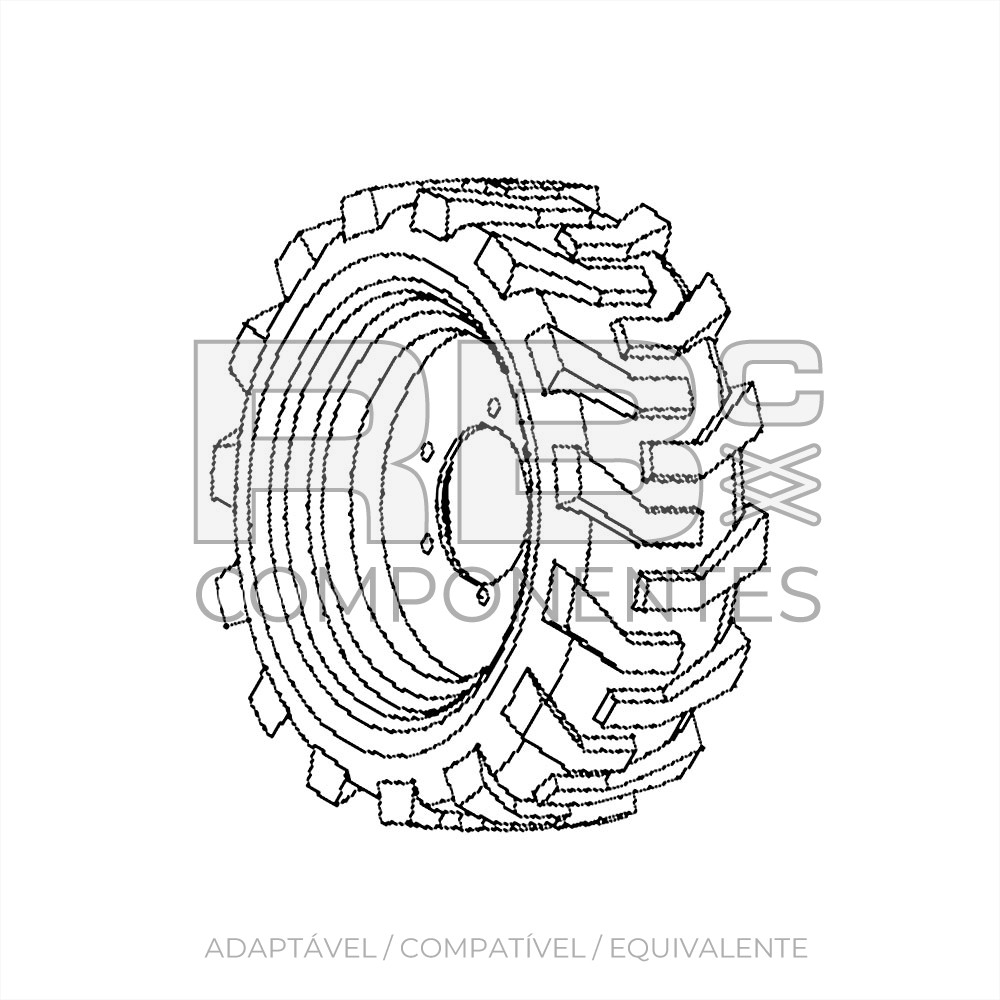 RODA  COMPLETA 12X33 AD/CO/EQ GE 126037