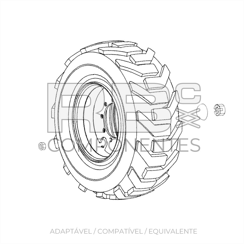 RODA  , 9 LG, , ADAPTAVEL REF  1267779