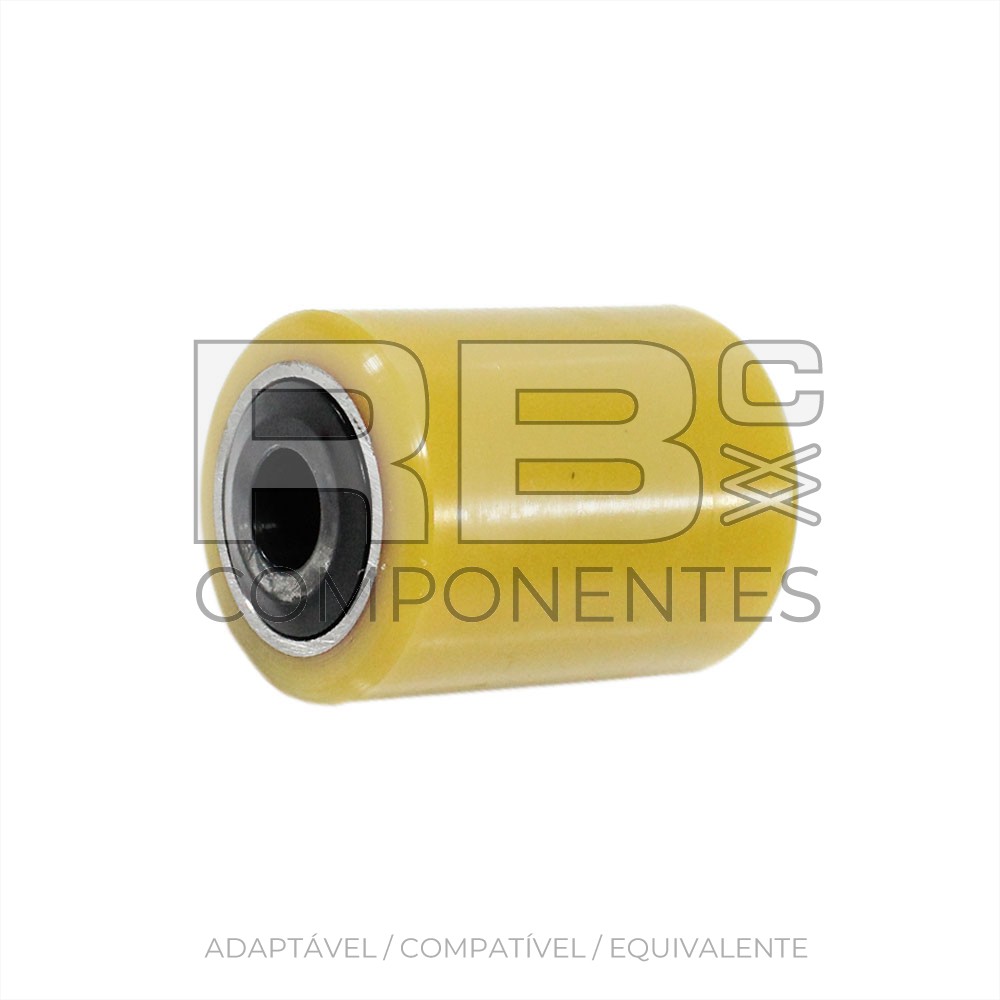 RODA POLIURETANO TIPO TRANSPA/APILADOR 85X115 D25