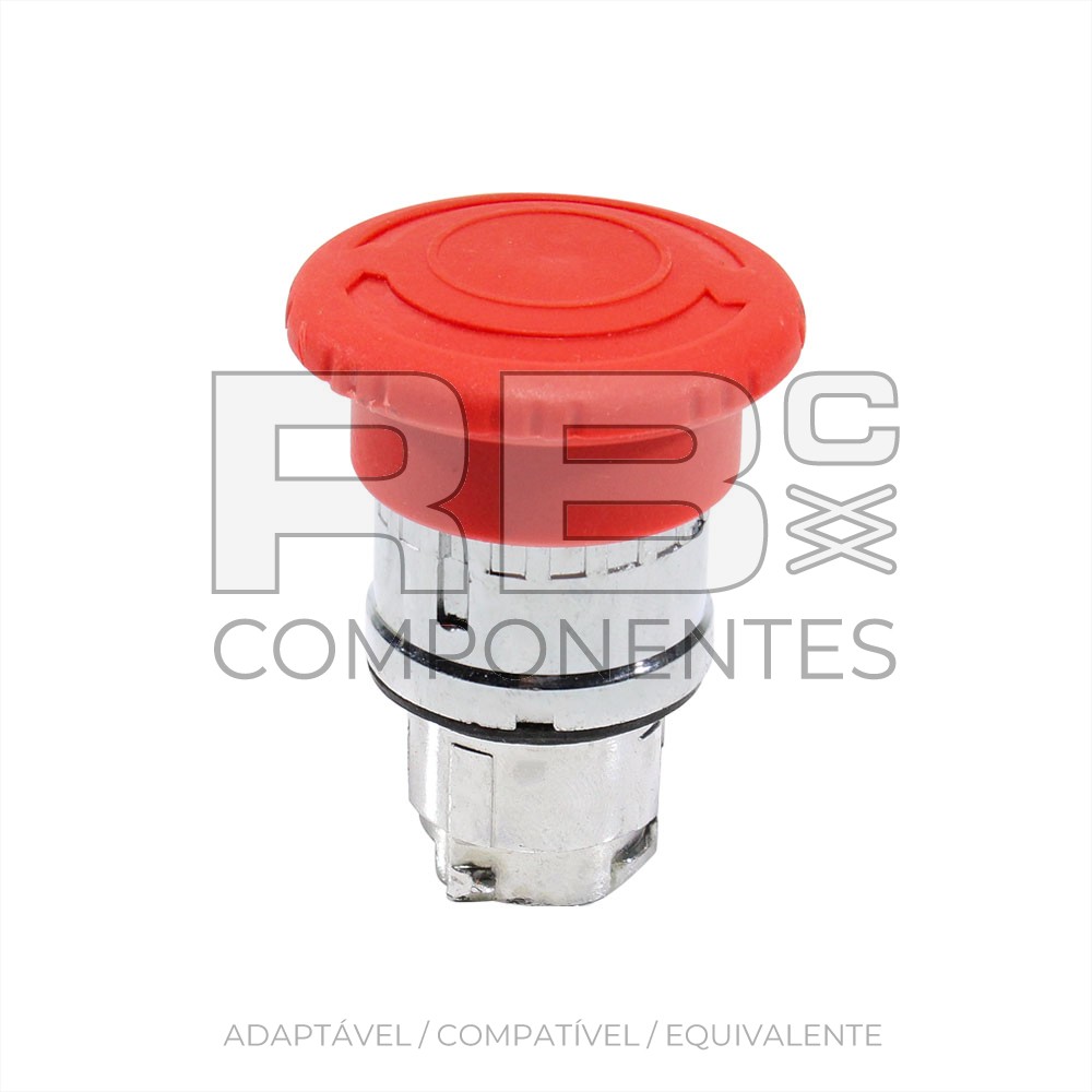 BOTÃO EMERGÊNCIA (APERT E GIRA) ZB4 TELEMECÂNICAA